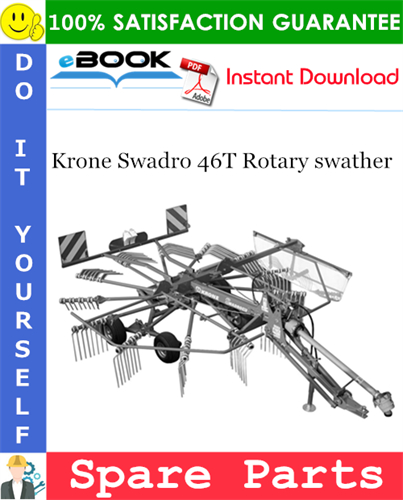 Krone Swadro 46T Rotary swather Spare Parts Catalog