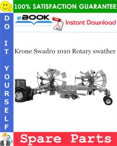 Krone Swadro 1010 Rotary swather Spare Parts Catalog