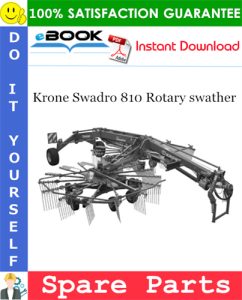 Krone Swadro 810 Rotary swather Spare Parts Catalog