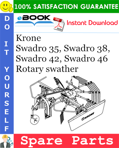 Krone Swadro 35, Swadro 38, Swadro 42, Swadro 46 Rotary swather