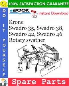 Krone Swadro 35, Swadro 38, Swadro 42, Swadro 46 Rotary swather