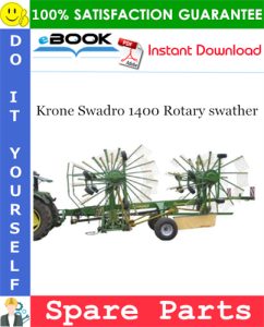 Krone Swadro 1400 Rotary swather Spare Parts Catalog