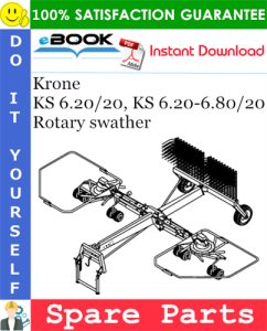 Krone KS 6.20/20, KS 6.20-6.80/20 Rotary swather Spare Parts Catalog