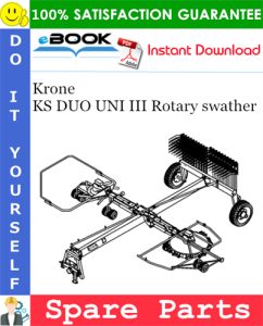 Krone KS DUO UNI III Rotary swather Spare Parts Catalog