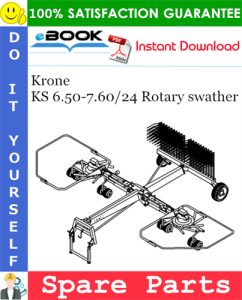 Krone KS 6.50-7.60/24 Rotary swather Spare Parts Catalog