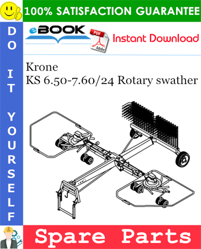 Krone KS 6.50-7.60/24 Rotary swather Spare Parts Catalog