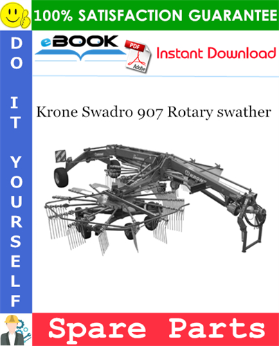 Krone Swadro 907 Rotary swather Spare Parts Catalog