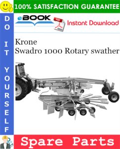Krone Swadro 1000 Rotary swather Spare Parts Catalog