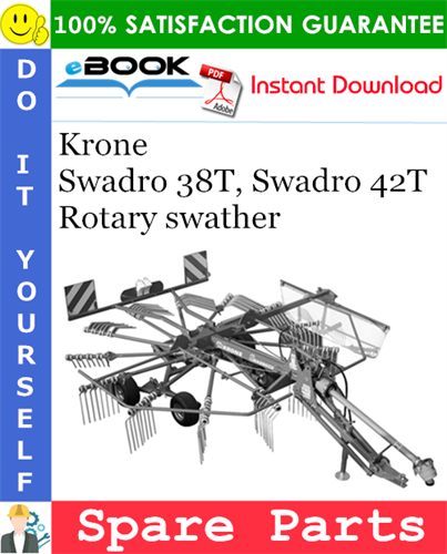 Krone Swadro 38T, Swadro 42T Rotary swather Spare Parts Catalog