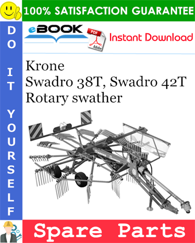 Krone Swadro 38T, Swadro 42T Rotary swather Spare Parts Catalog