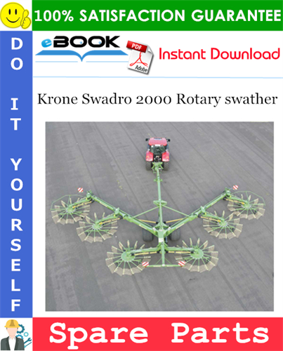 Krone Swadro 2000 Rotary swather Spare Parts Catalog