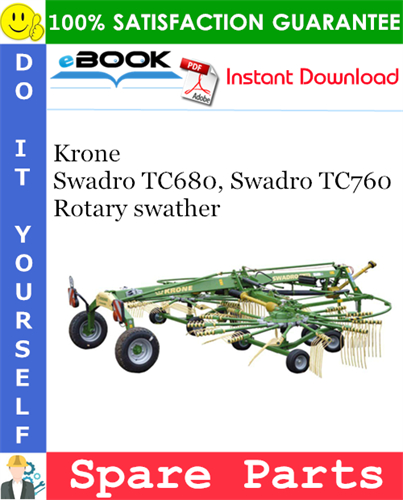 Krone Swadro TC680, Swadro TC760 Rotary swather Spare Parts Catalog