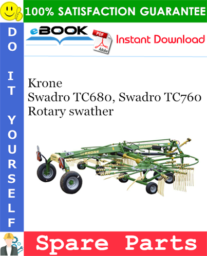 Krone Swadro TC680, Swadro TC760 Rotary swather Spare Parts Catalog