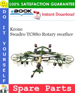 Krone Swadro TC880 Rotary swather Spare Parts Catalog