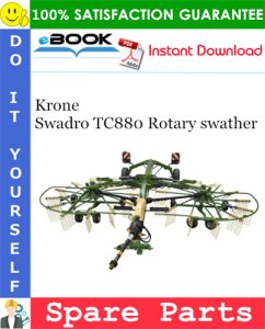 Krone Swadro TC880 Rotary swather Spare Parts Catalog