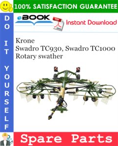 Krone Swadro TC930, Swadro TC1000 Rotary swather Spare Parts Catalog
