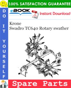 Krone Swadro TC640 Rotary swather Spare Parts Catalog