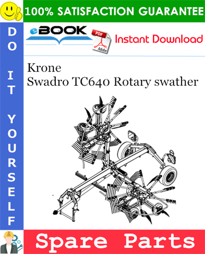 Krone Swadro TC640 Rotary swather Spare Parts Catalog