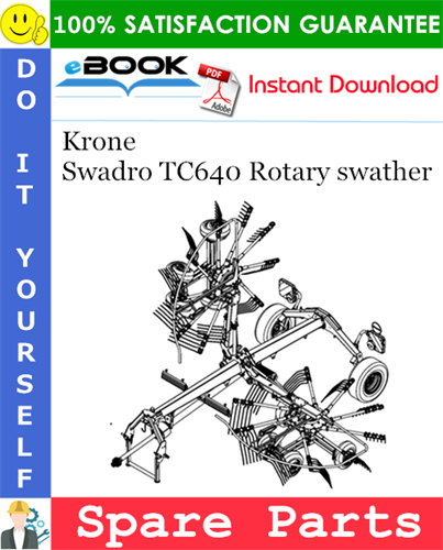 Krone Swadro TC640 Rotary swather Spare Parts Catalog