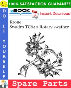 Krone Swadro TC640 Rotary swather Spare Parts Catalog