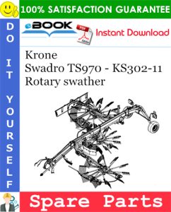 Krone Swadro TS970 - KS302-11 Rotary swather Spare Parts Catalog