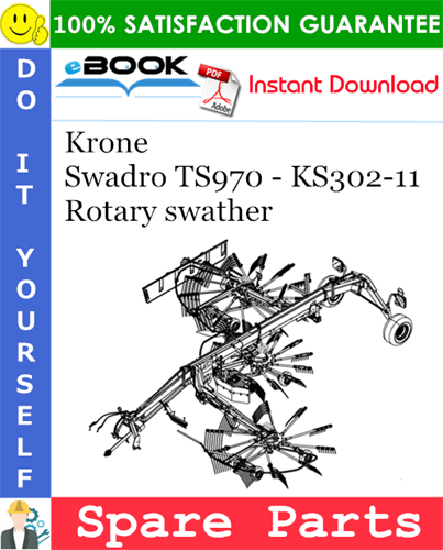 Krone Swadro TS970 - KS302-11 Rotary swather Spare Parts Catalog