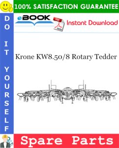 Krone KW8.50/8 Rotary Tedder Spare Parts Catalog