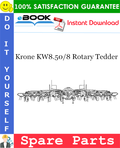 Krone KW8.50/8 Rotary Tedder Spare Parts Catalog