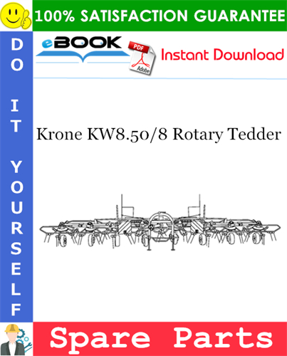 Krone KW8.50/8 Rotary Tedder Spare Parts Catalog