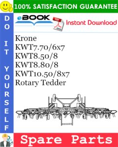 Krone KWT7.70/6X7, KWT8.50/8, KWT8.80/8, KWT10.50/8X7 Rotary Tedder