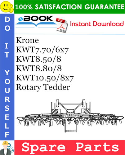 Krone KWT7.70/6X7, KWT8.50/8, KWT8.80/8, KWT10.50/8X7 Rotary Tedder