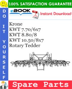 Krone KWT 7.70/6X7, KWT 8.80/8, KWT 10.50/8X7 Rotary Tedder