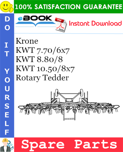 Krone KWT 7.70/6X7, KWT 8.80/8, KWT 10.50/8X7 Rotary Tedder