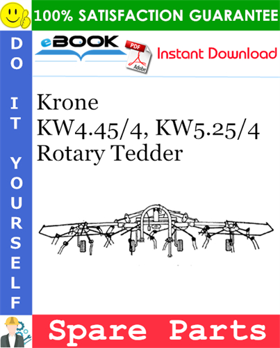 Krone KW4.45/4, KW5.25/4 Rotary Tedder Spare Parts Catalog