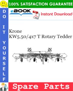 Krone KW5.50/4x7 T Rotary Tedder Spare Parts Catalog
