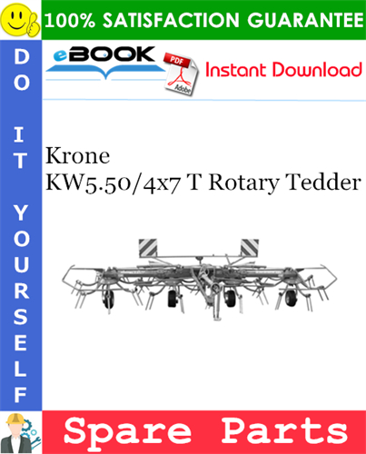 Krone KW5.50/4x7 T Rotary Tedder Spare Parts Catalog