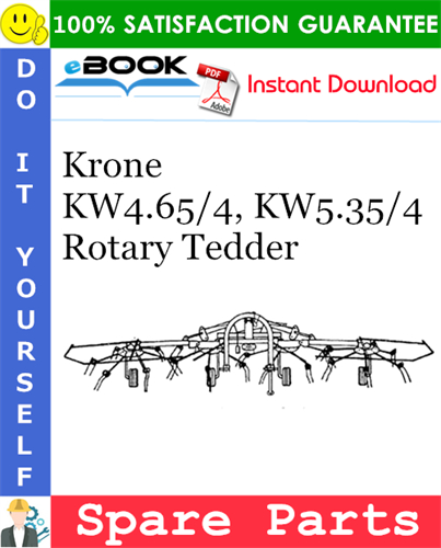 Krone KW4.65/4, KW5.35/4 Rotary Tedder Spare Parts Catalog