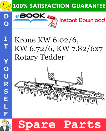 Krone KW 6.02/6, KW 6.72/6, KW 7.82/6x7 Rotary Tedder Spare Parts Catalog