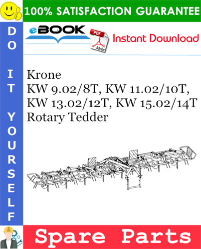 Krone KW 9.02/8T, KW 11.02/10T, KW 13.02/12T, KW 15.02/14T Rotary Tedder