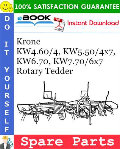 Krone KW4.60/4, KW5.50/4x7, KW6.70, KW7.70/6x7 Rotary Tedder Spare Parts Catalog