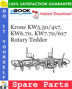 Krone KW5.50/4x7, KW6.70, KW7.70/6x7 Rotary Tedder Spare Parts Catalog