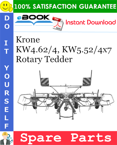 Krone KW4.62/4, KW5.52/4x7 Rotary Tedder Spare Parts Catalog