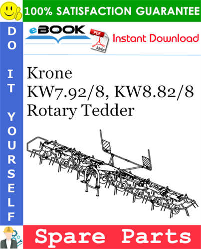 Krone KW7.92/8, KW8.82/8 Rotary Tedder Spare Parts Catalog