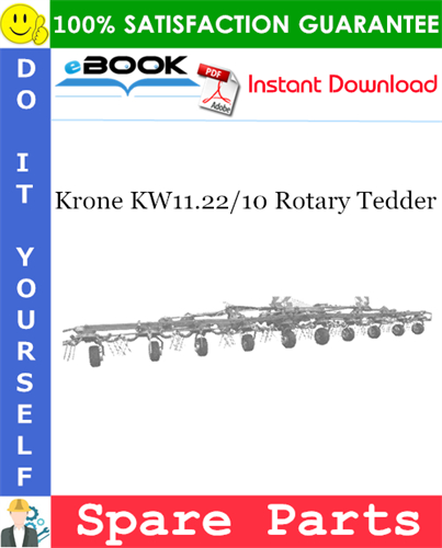 Krone KW11.22/10 Rotary Tedder Spare Parts Catalog
