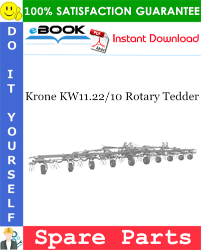 Krone KW11.22/10 Rotary Tedder Spare Parts Catalog