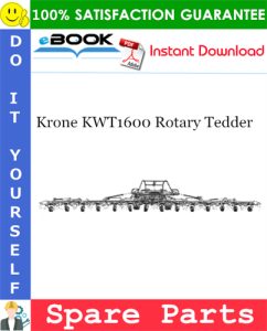 Krone KWT1600 Rotary Tedder Spare Parts Catalog
