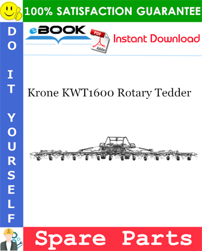 Krone KWT1600 Rotary Tedder Spare Parts Catalog