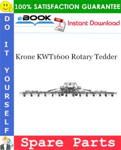 Krone KWT1600 Rotary Tedder Spare Parts Catalog