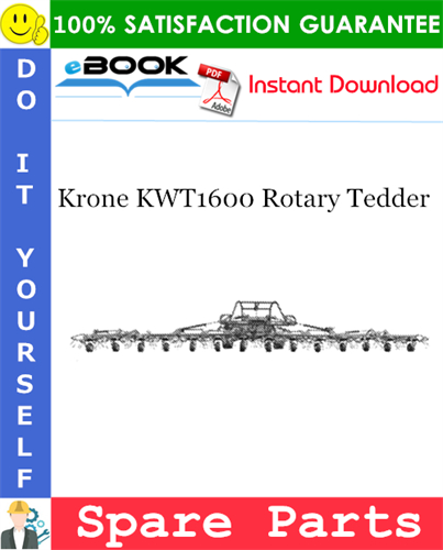 Krone KWT1600 Rotary Tedder Spare Parts Catalog