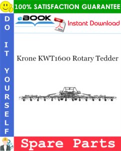 Krone KWT1600 Rotary Tedder Spare Parts Catalog